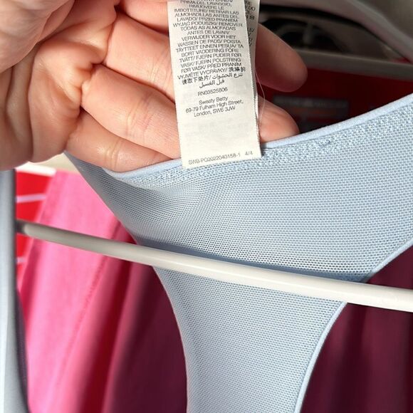 Sweaty Betty Sky Blue Power Activewear Dress With Built In Bike Shorts - Picture 13 of 14